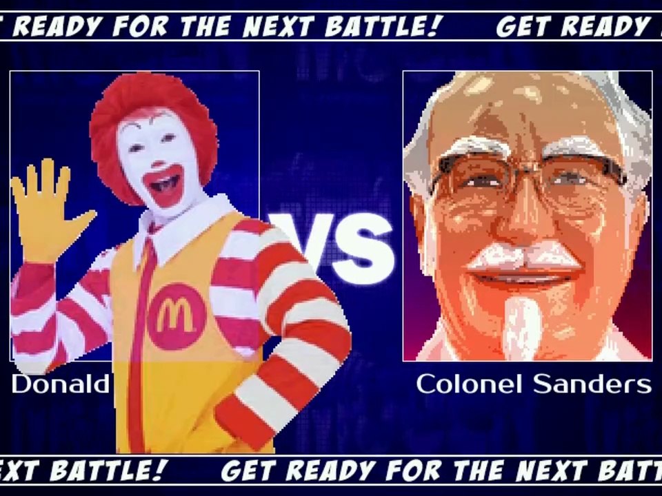 Ronald McDonald vs. Colonel Sanders