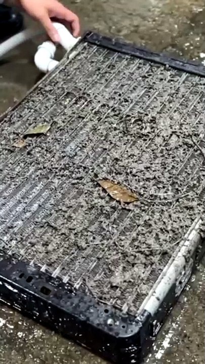 Before vs. After: Car AC Cooling Coil Edition