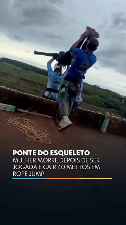 Jovem morre em salto de rope jump sem corda no interior de São Paulo