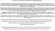 DERECHO A LA INTIMIDAD Y PRIVACIDAD ENTRE PROPIEDADES LINDERAS
