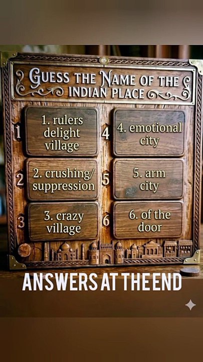 Quiz guess the indian cities