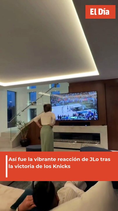 Así fue la vibrante reacción de JLo tras la victoria de los Knicks