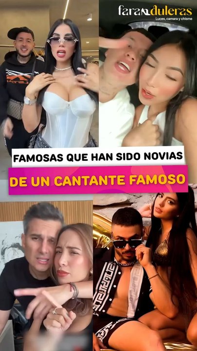 Famosas que han sido novias de un cantante famoso