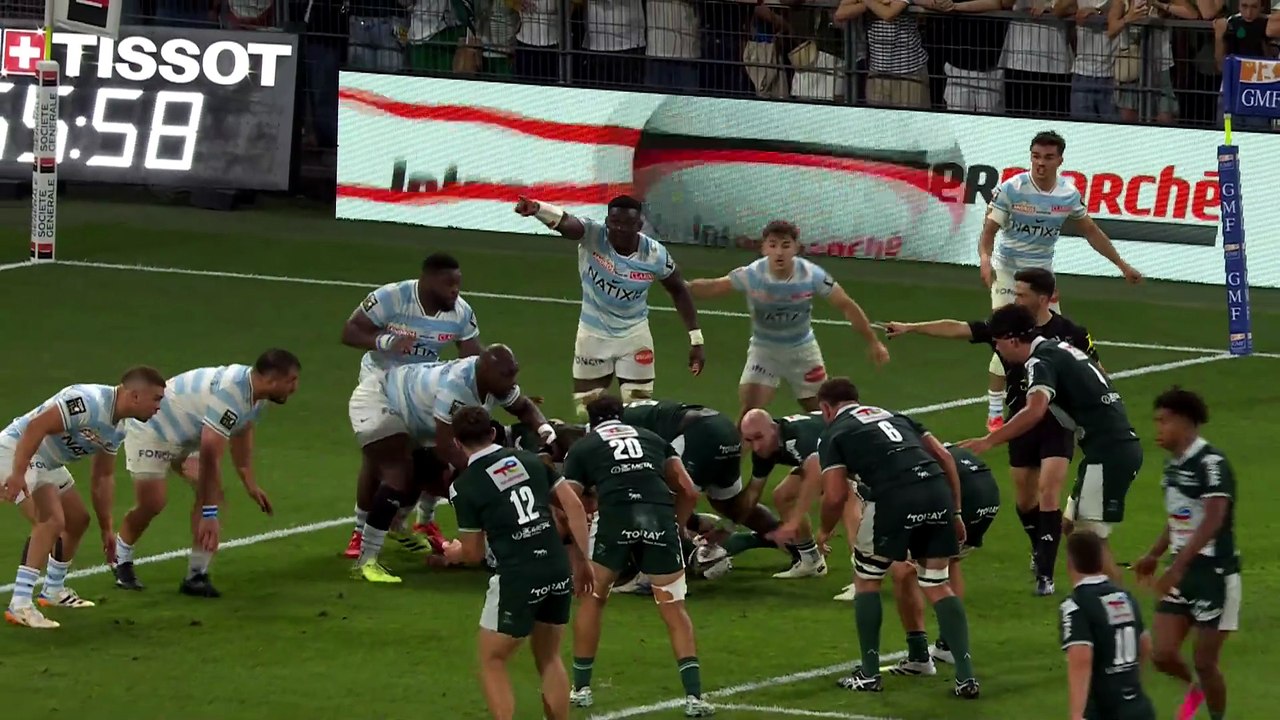 TOP 14 - Essai de Beka GORGADZE (SP) - Section Paloise - Racing 92