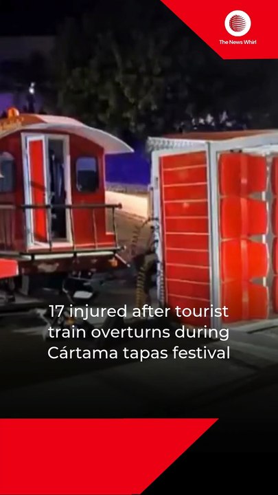 17 injured after tourist train overturns