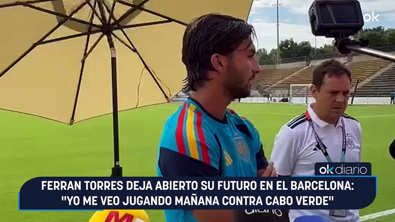 Ferran Torres deja abierto su futuro en el Barcelona: "Yo me veo jugando mañana contra Cabo Verde"