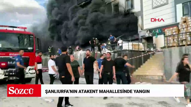 Şanlıurfa’nın Atakent Mahallesinde yangın; ekiplerin müdahalesi sürüyor
