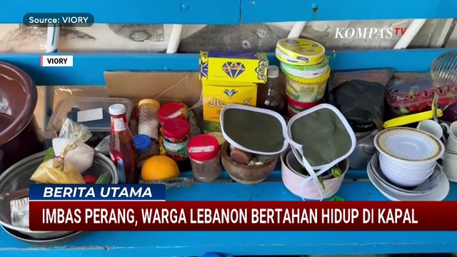 Imbas Perang, Warga Lebanon Selatan Terpaksa Bertahan Hidup di Atas Kapal | BERUT