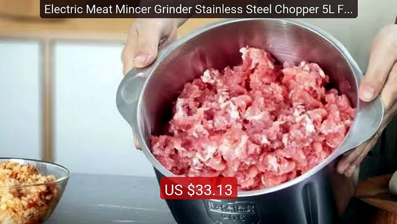 Electric Meat Mincer Grinder Stainless Steel Chopper 5L Food P... -- Best Buy 2026 | Great Quality!
