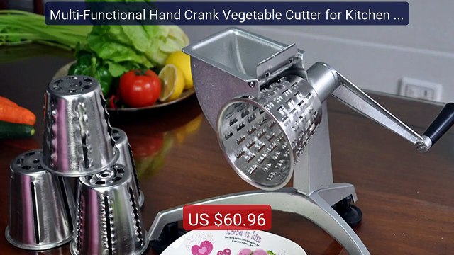 Multi‑Functional Hand Crank Vegetable Cutter for Kitchen Fo... Top Pick 2026 | Unbeatable Price!