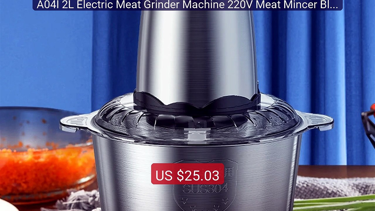 A04I 2L Electric Meat Grinder Machine 220V Meat Mincer Blende... -- Amazing Value 2026 | Must Have!