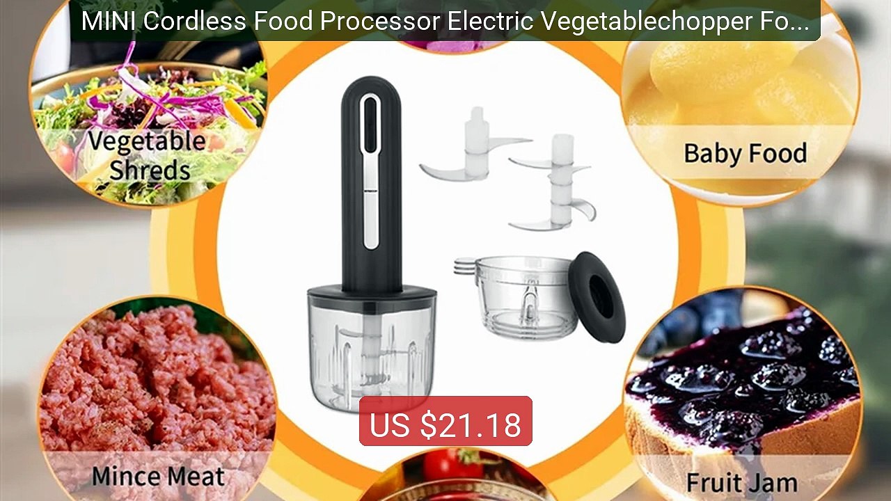 MINI Cordless Food Processor Electric Vegetablechopper For Food Kit... -- Top Rated 2026 | Buy Now!
