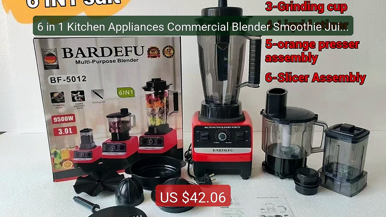 6 in 1 Kitchen Appliances Commercial Blender Smoothie Juicer Food ... -- Best Deal 2026 | Shop Now!