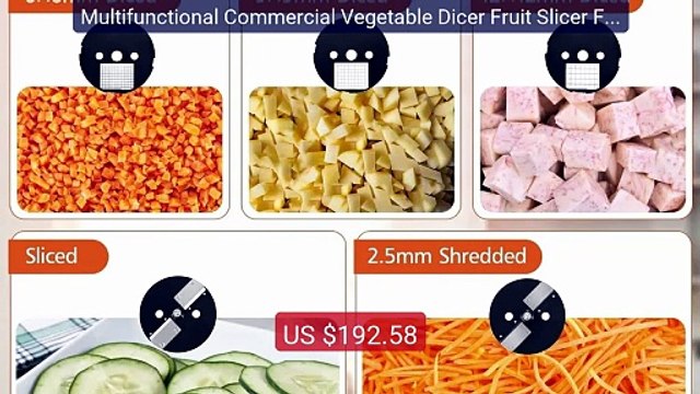 Multifunctional Commercial Vegetable Dicer Fruit Slicer Foo... Top Pick 2026 | Unbeatable Price!