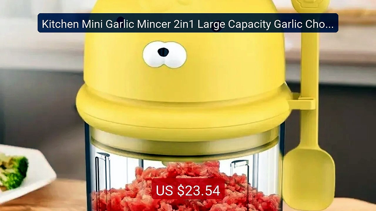 Kitchen Mini Garlic Mincer 2in1 Large Capacity Garlic Chopper Elec... -- Best Deal 2026 | Shop Now!