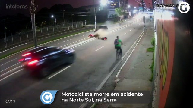 Motociclista morre em acidente na Norte Sul, na Serra