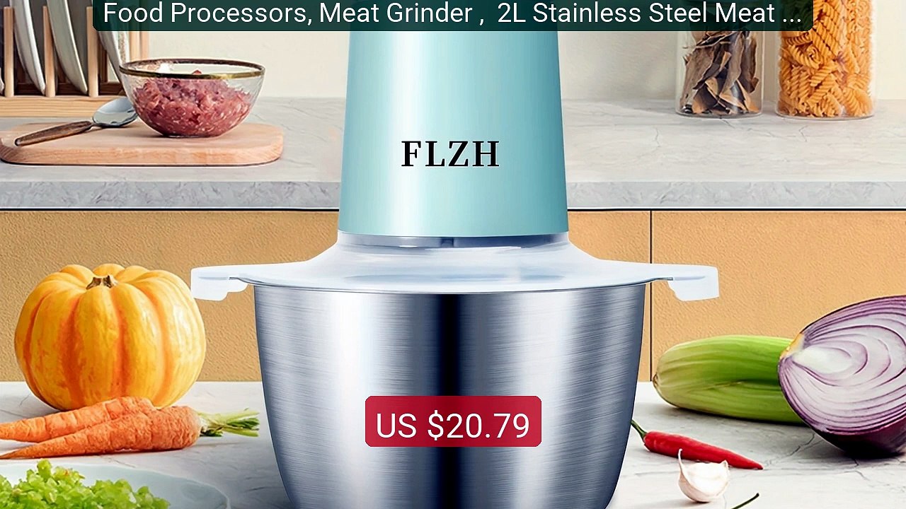 Food Processors, Meat Grinder ,  2L Stainless Steel Meat Bl... -- Top Pick 2026 | Unbeatable Price!