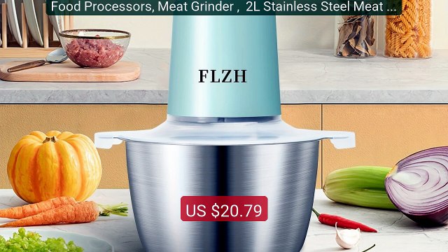 Food Processors, Meat Grinder , 2L Stainless Steel Meat Bl... Top Pick 2026 | Unbeatable Price!