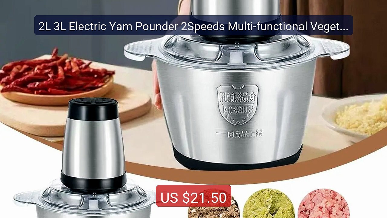 2L 3L Electric Yam Pounder 2Speeds Multi-functional Vegetable Food... -- Best Deal 2026 | Shop Now!