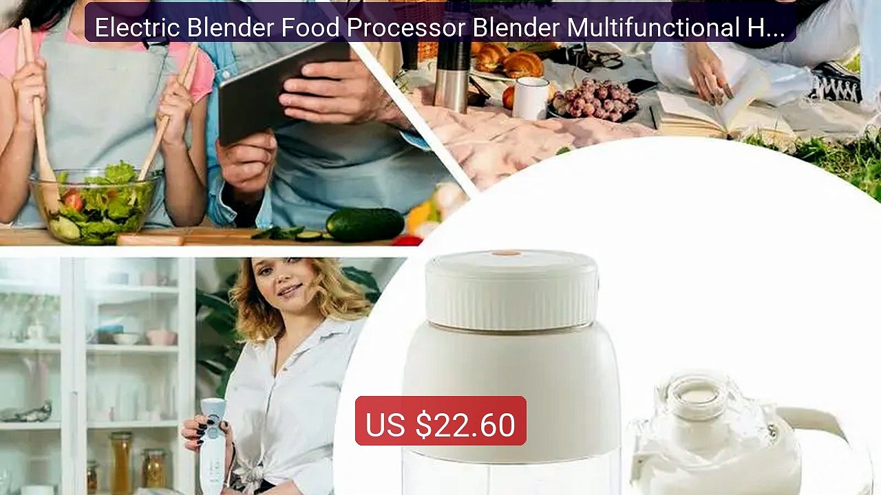 Electric Blender Food Processor Blender Multifunctional Handheld E... -- Best Deal 2026 | Shop Now!