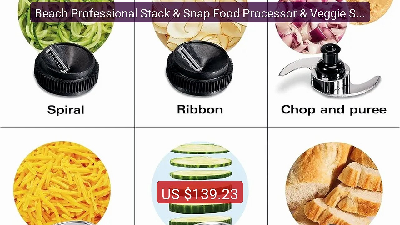 Beach Professional Stack & Snap Food Processor & Veggie Spi... -- Top Pick 2026 | Unbeatable Price!