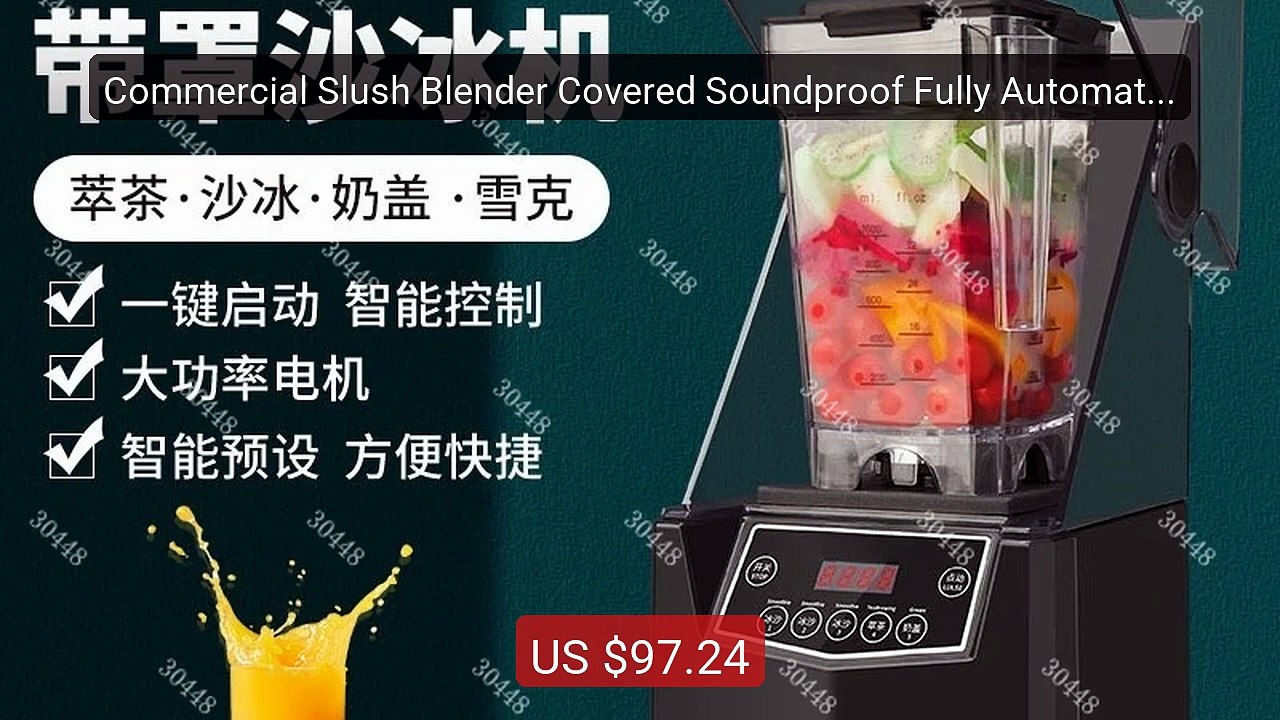 Commercial Slush Blender Covered Soundproof Fully Automatic Ic... -- Hot Deal 2026 | Limited Offer!