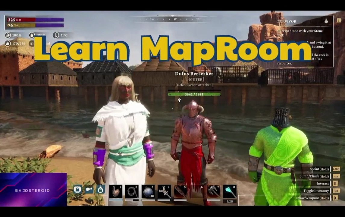 Conan Exiles beginners guide learning MapRoom #Boosteroid