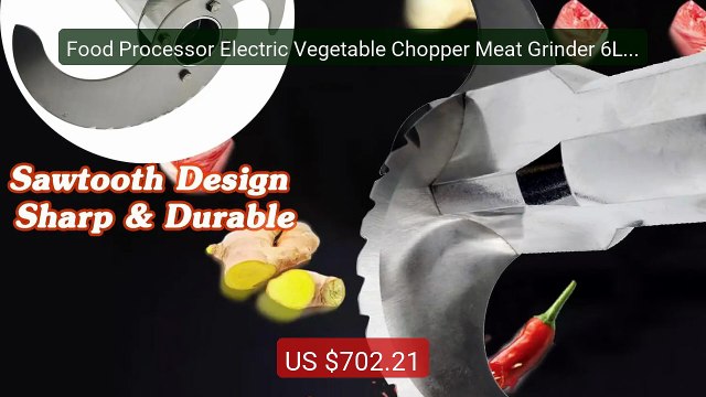 Food Processor Electric Vegetable Chopper Meat Grinder 6L Stainles... Best Deal 2026 | Shop Now!