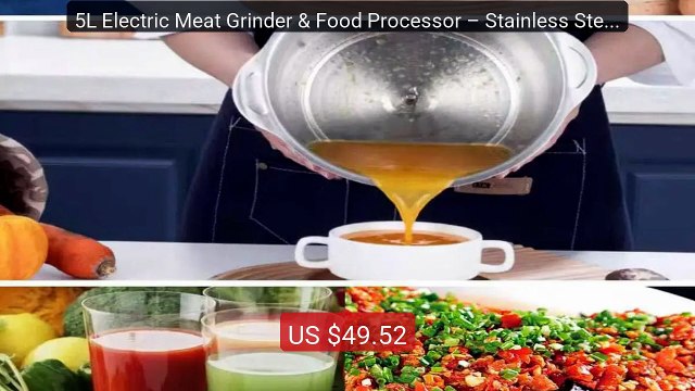 5L Electric Meat Grinder & Food Processor – Stainless Steel Multifu... Top Rated 2026 | Buy Now!