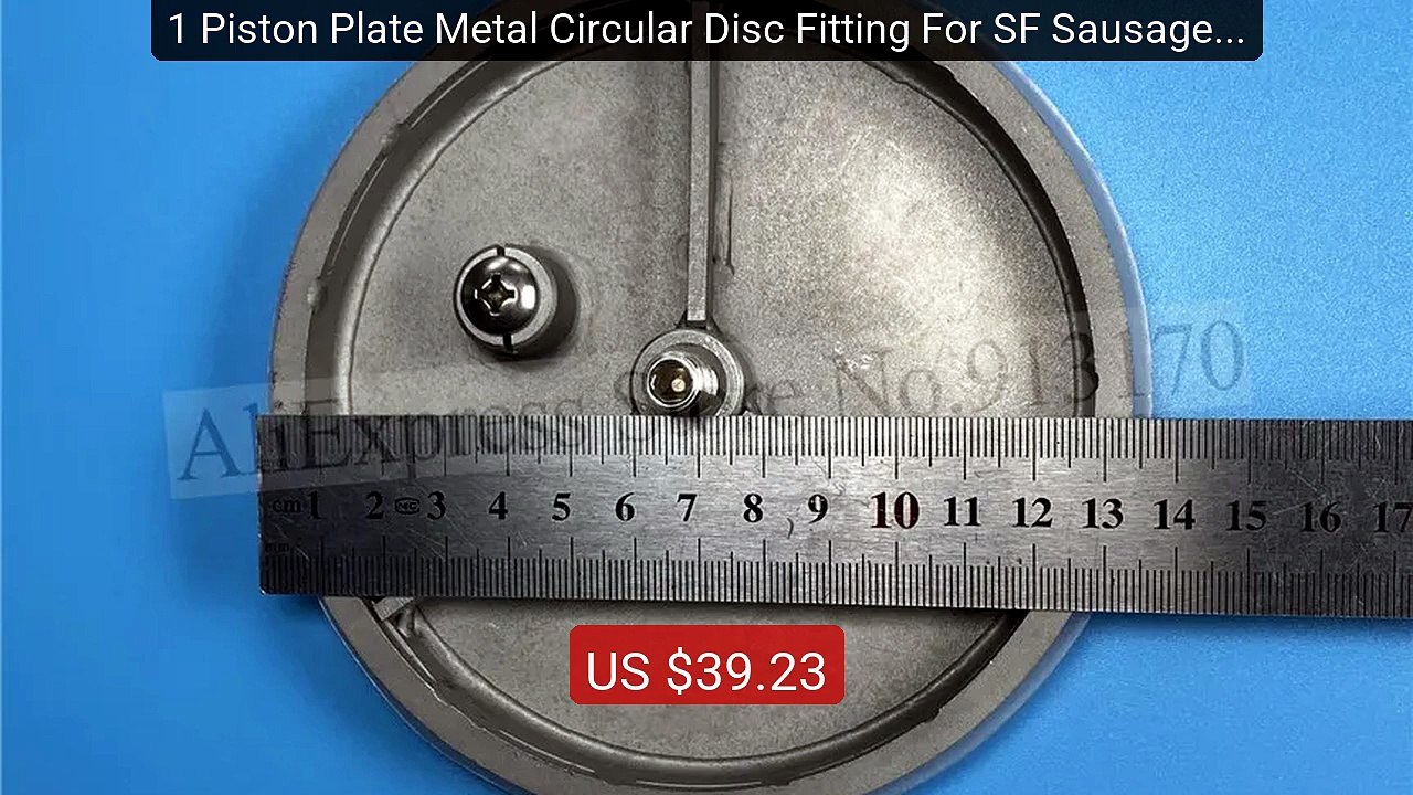 1 Piston Plate Metal Circular Disc Fitting For SF Sausage Fill... -- Hot Deal 2026 | Limited Offer!