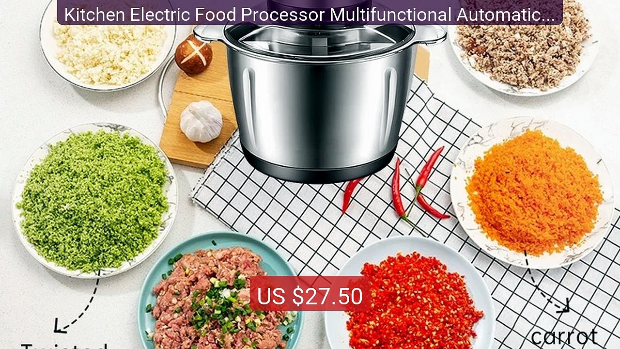 Kitchen Electric Food Processor Multifunctional Automatic Hous... -- Best Buy 2026 | Great Quality!