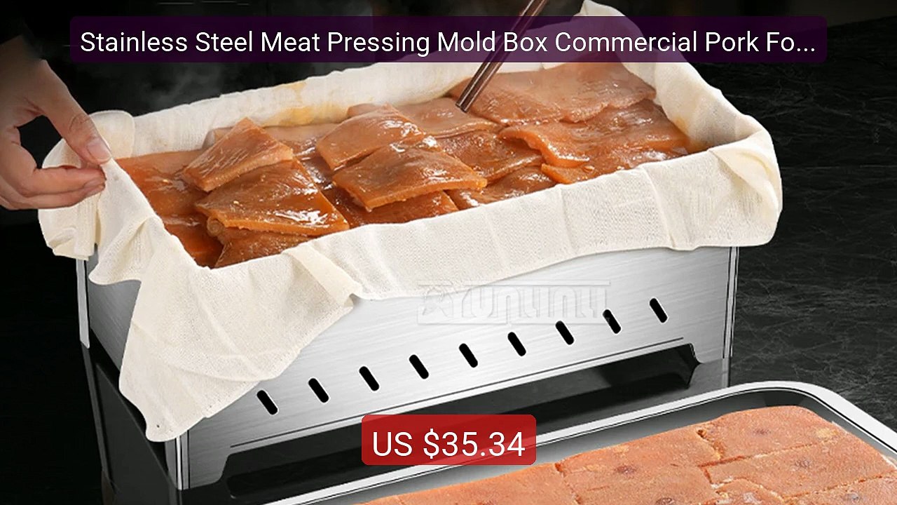 Stainless Steel Meat Pressing Mold Box Commercial Pork Forming... -- Hot Deal 2026 | Limited Offer!