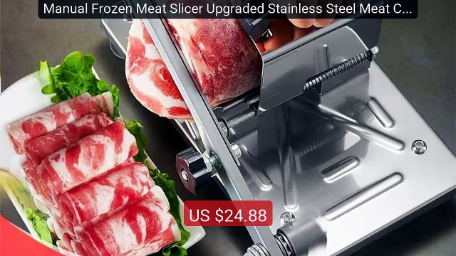 Manual Frozen Meat Slicer Upgraded Stainless Steel Meat Cutter... Hot Deal 2026 | Limited Offer!