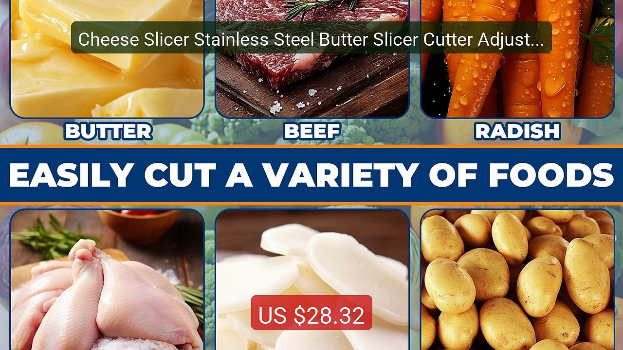 Cheese Slicer Stainless Steel Butter Slicer Cutter Adjustable... -- Amazing Value 2026 | Must Have!