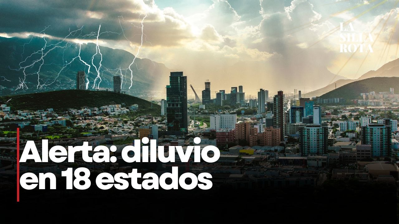 Diluvio en  México hoy lluvias intensas y riesgo de inundaciones en 18 estados