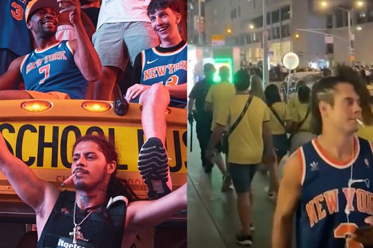 Aficionados brasileños reciben escolta policial en Nueva York en medio de las celebraciones de los Knicks