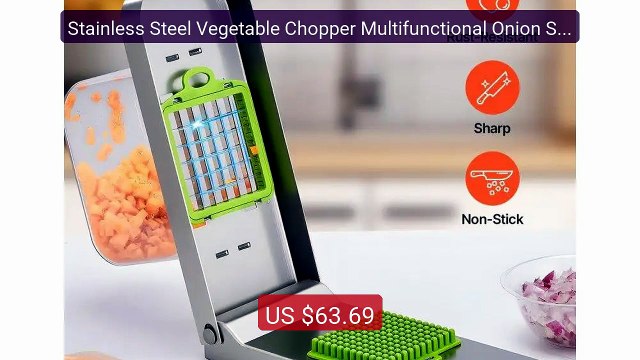 Stainless Steel Vegetable Chopper Multifunctional Onion Slicer with... Top Rated 2026 | Buy Now!