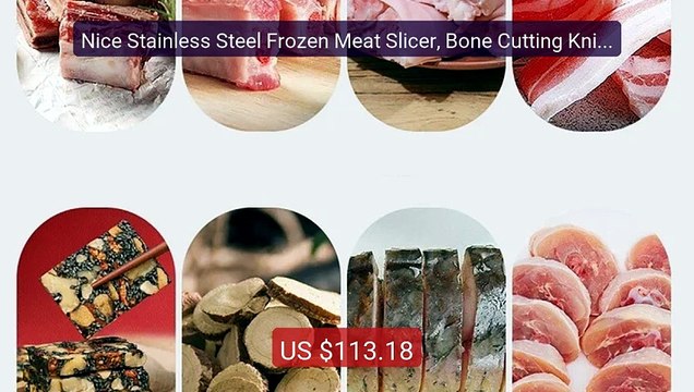 Nice Stainless Steel Frozen Meat Slicer, Bone Cutting Knife, M... Hot Deal 2026 | Limited Offer!