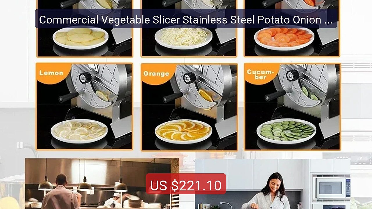 Commercial Vegetable Slicer Stainless Steel Potato Onion Slic... -- Amazing Value 2026 | Must Have!