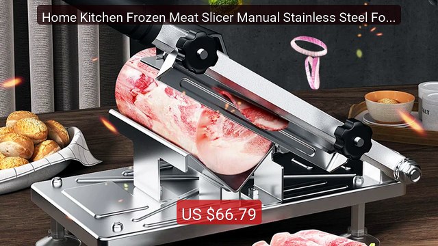 Home Kitchen Frozen Meat Slicer Manual Stainless Steel Food... Top Pick 2026 | Unbeatable Price!
