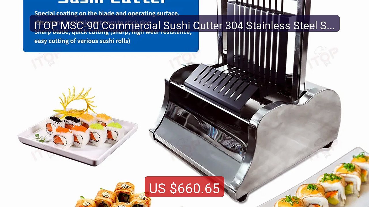 ITOP MSC-90 Commercial Sushi Cutter 304 Stainless Steel Sushi ... -- Hot Deal 2026 | Limited Offer!