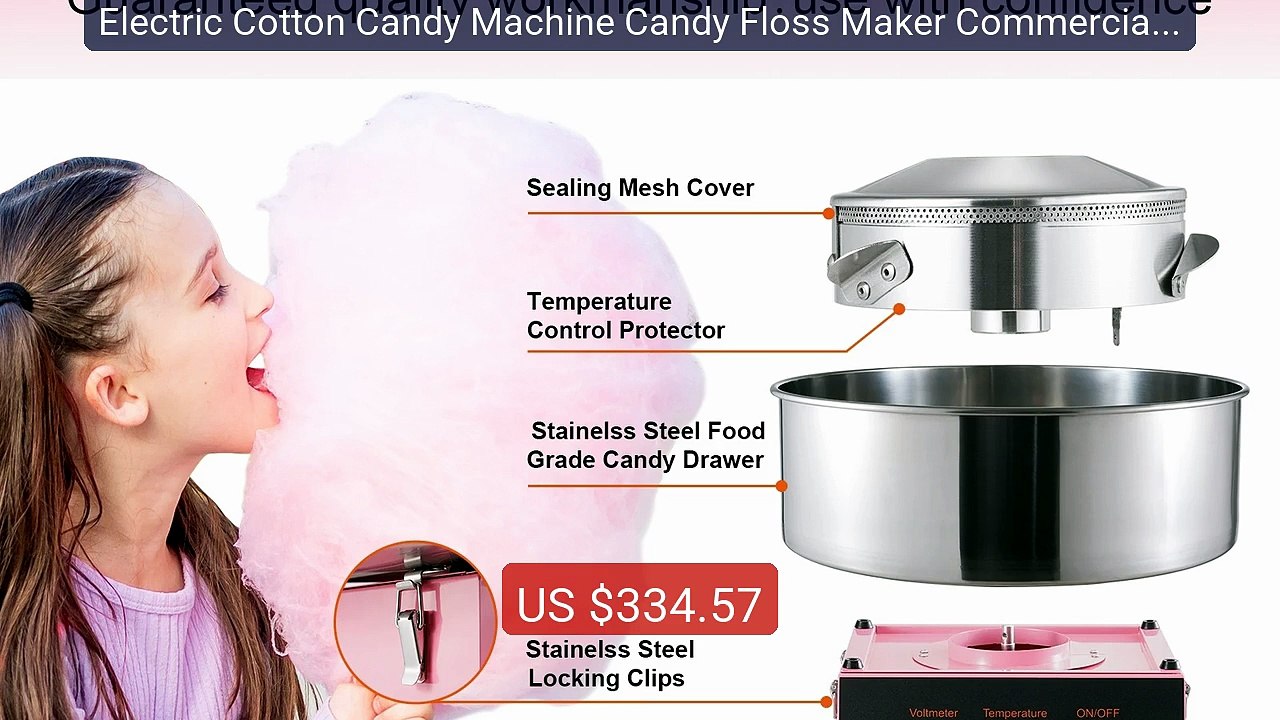 Electric Cotton Candy Machine Candy Floss Maker Commercial Cotton C... -- Top Rated 2026 | Buy Now!