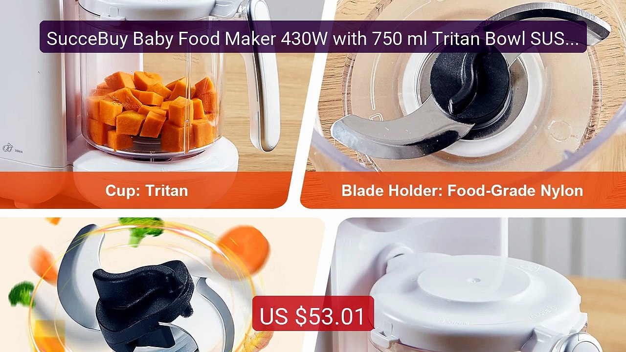 SucceBuy Baby Food Maker 430W with 750 ml Tritan Bowl SUS30... -- Top Pick 2026 | Unbeatable Price!
