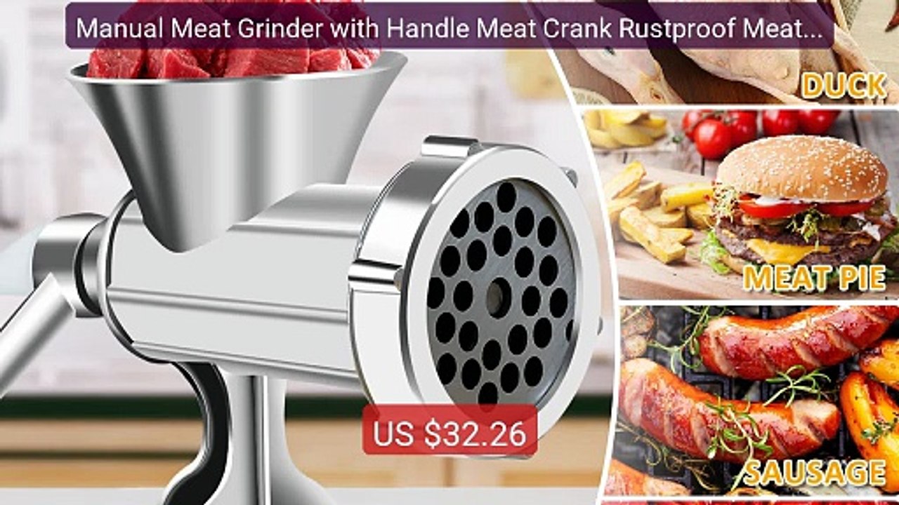 Manual Meat Grinder with Handle Meat Crank Rustproof Meat Grin... -- Best Buy 2026 | Great Quality!