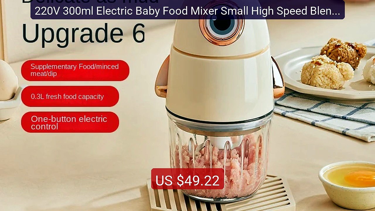 220V 300ml Electric Baby Food Mixer Small High Speed Blender Mini ... -- Best Deal 2026 | Shop Now!