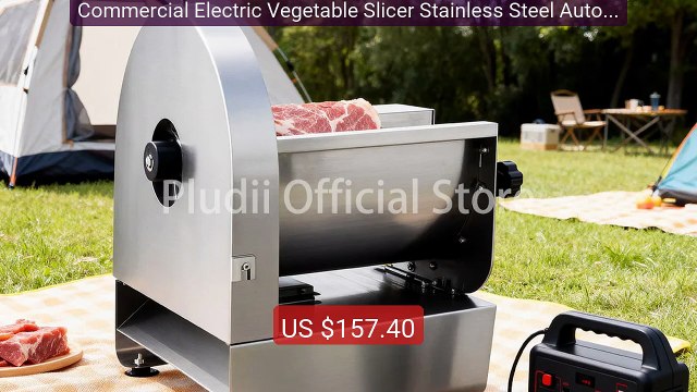 Commercial Electric Vegetable Slicer Stainless Steel Automatic... Best Buy 2026 | Great Quality!