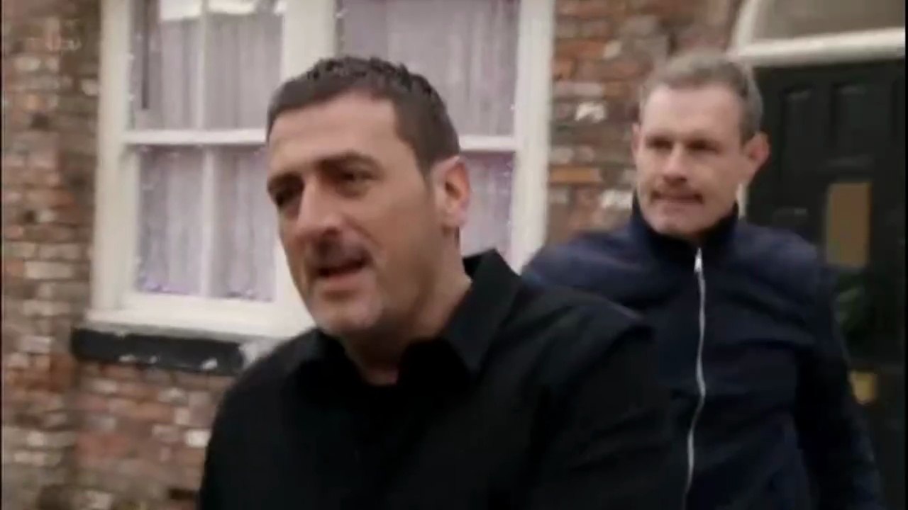 Corrie Nick Tilsley & Peter Barlow Fight 25th December 2016
