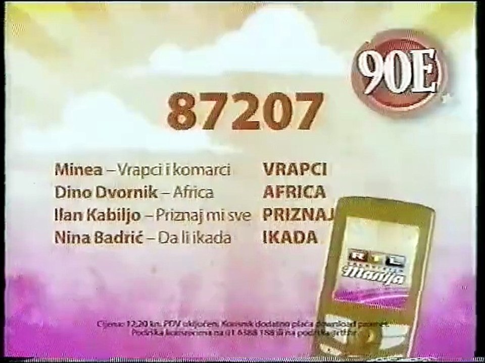 RTL TV 20.06.2009. - Reklame i najave