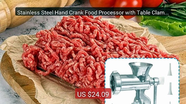 Stainless Steel Hand Crank Food Processor with Table Clamps Manual... Best Deal 2026 | Shop Now!