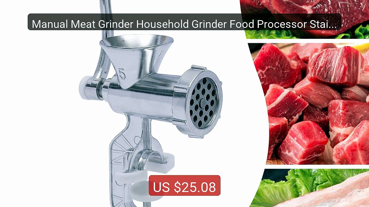 Manual Meat Grinder Household Grinder Food Processor Stainl... -- Top Pick 2026 | Unbeatable Price!